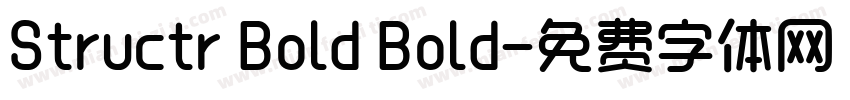 Structr Bold Bold字体转换